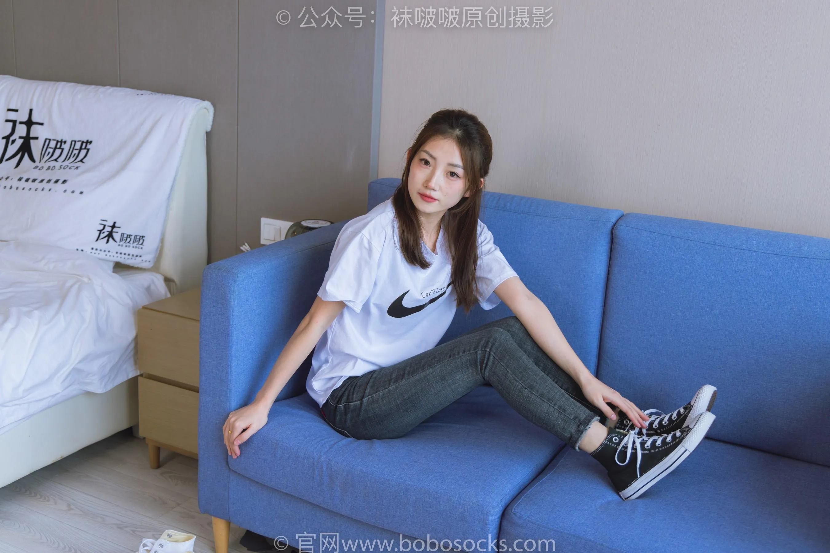 [BoBoSocks袜啵啵]NO.220 小沫-两双板鞋、短肉丝、裸足 [87P]插图